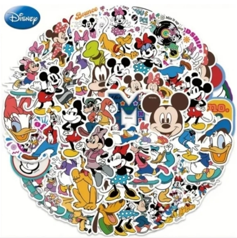 50 Pieces Mickey Mouse Doodle Stickers